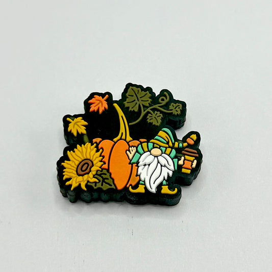 Green Leaf Dwarf Sunflower Silicone Focal Beads