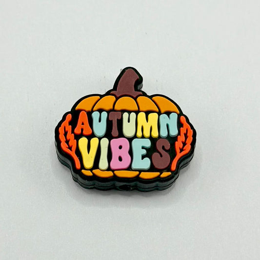 Halloween Pumpkin Autumn Vibes Silicone Focal Beads