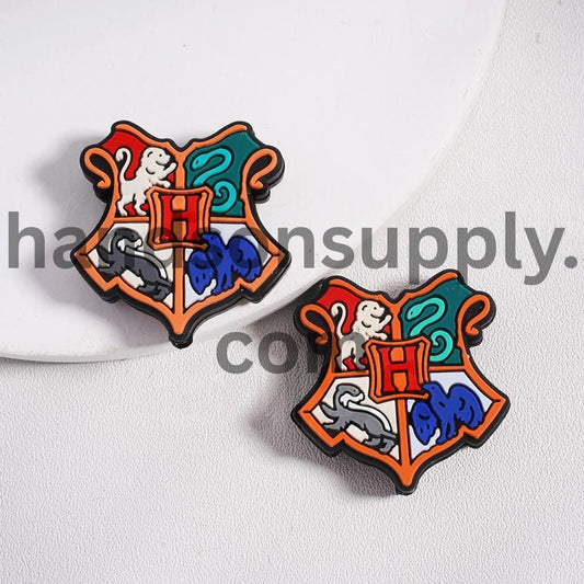 Mini Castle House Crest Wizard Mark Silicone Focal Beads