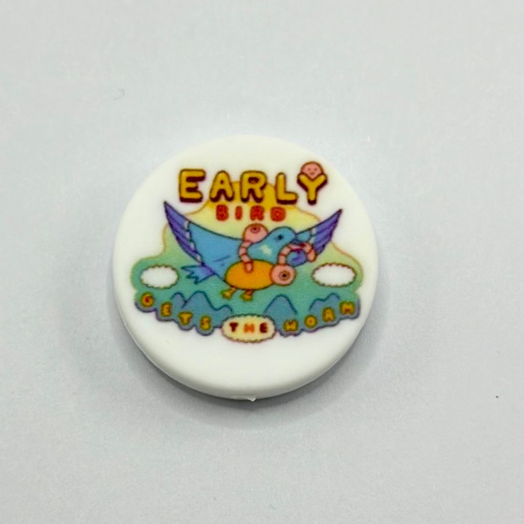 Gets the Worm Early Bird Silicone Focal Beads