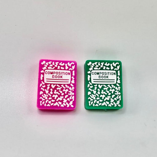 Book Composition Silicone Focal Beads