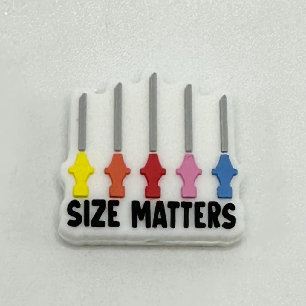 Colorful Syringes, Needle Nurse Size Matters, Silicone Focal Beads