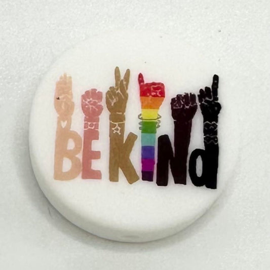Hand Gestures Multicultural Diversity Be Kind Silicone Focal Beads