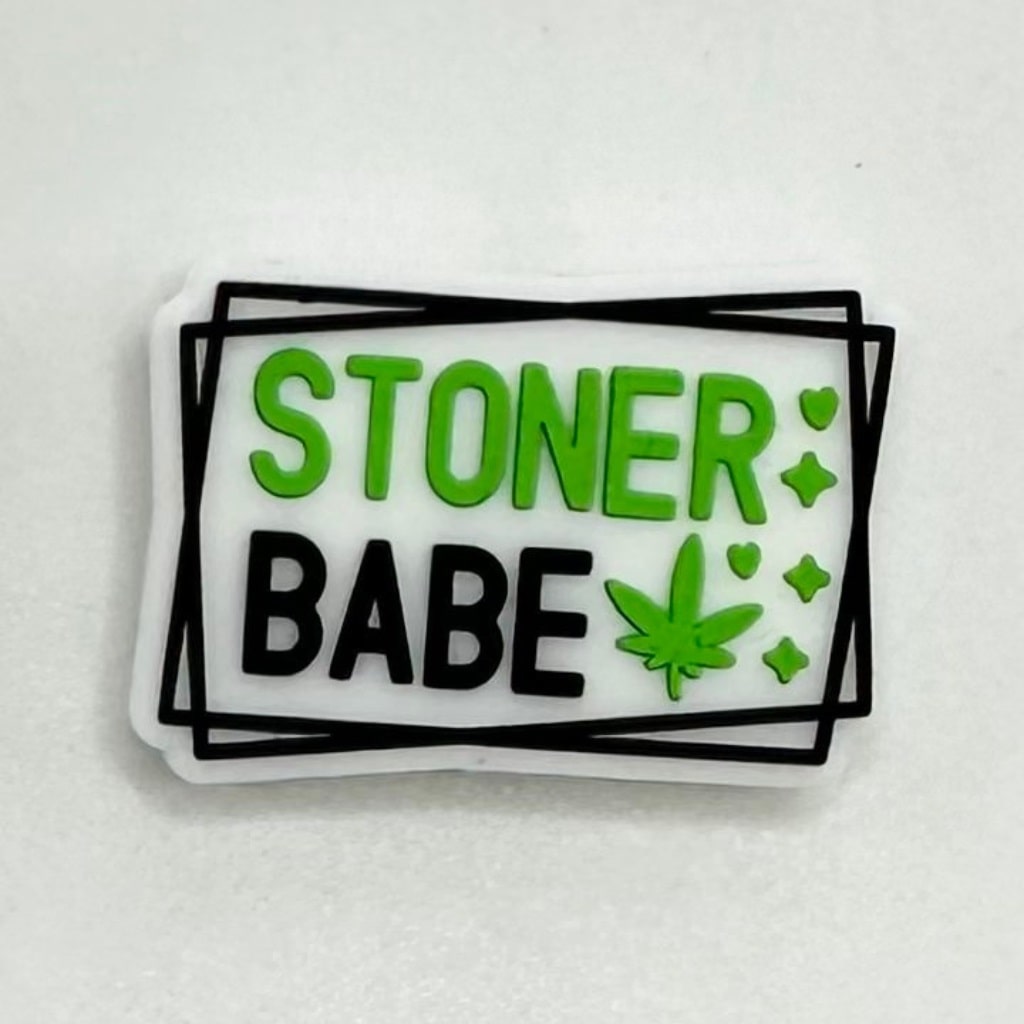 Stoner Babe Green Leaf Silicone Focal Beads