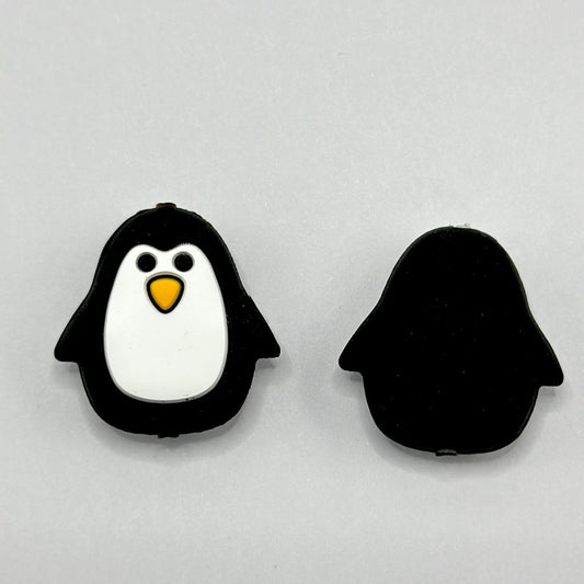 Little Pingu Cute Penguin Silicone Focal Beads