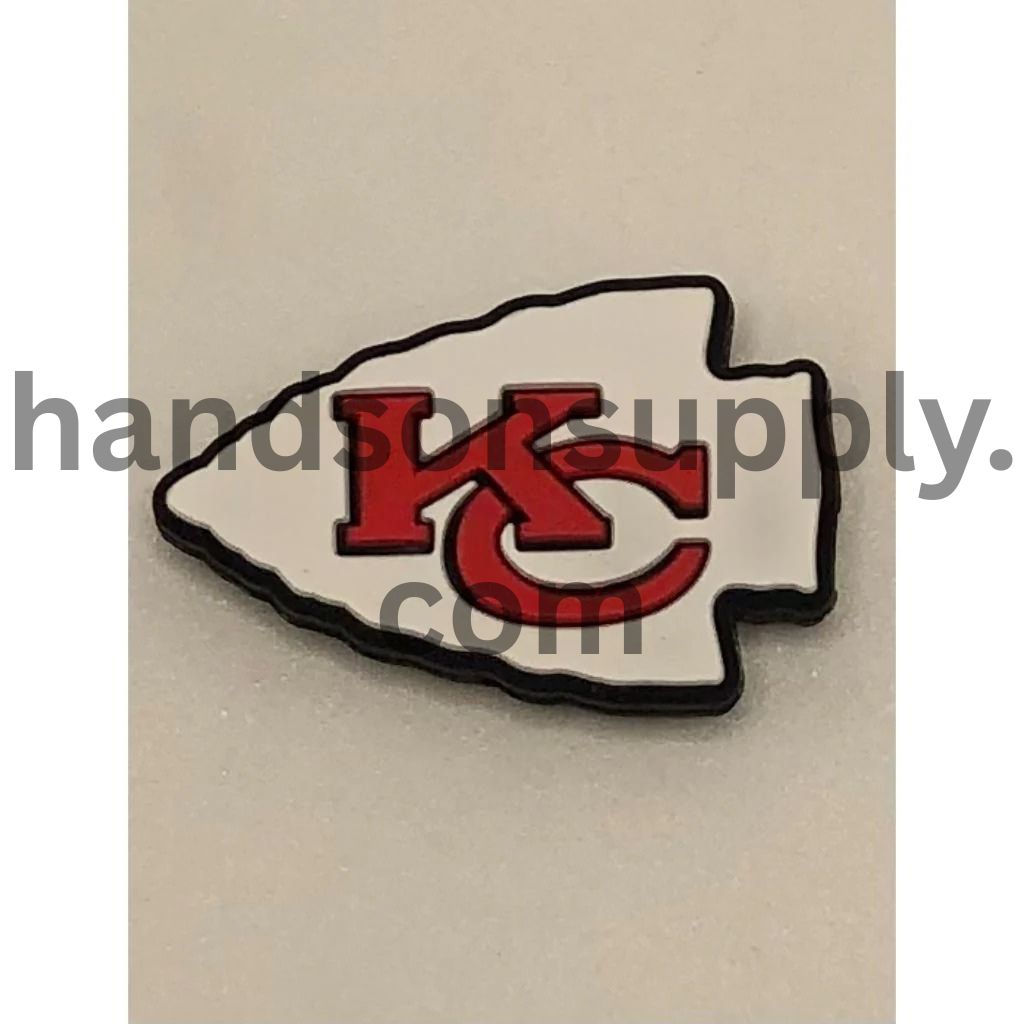 Adorable N FL KC Football Silicone Focal Beads