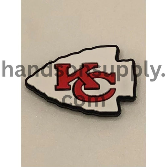 Adorable N FL KC Football Silicone Focal Beads