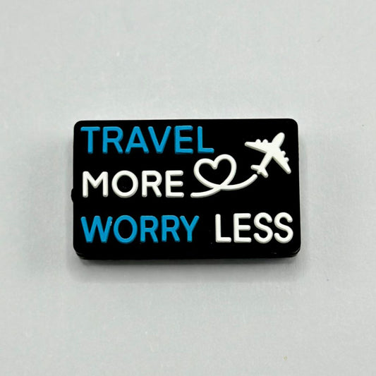 Travel More, Worry Less Adventure Awaits Silicone Focal Bead