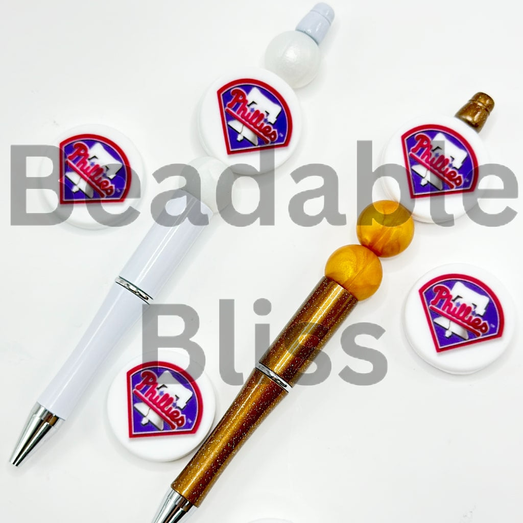 Pen set with Philadelphia Phillies logo on a white background

