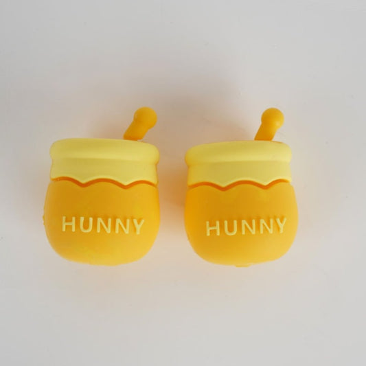 3D Honey Hunny Pot Jar Silicone Focal Beads