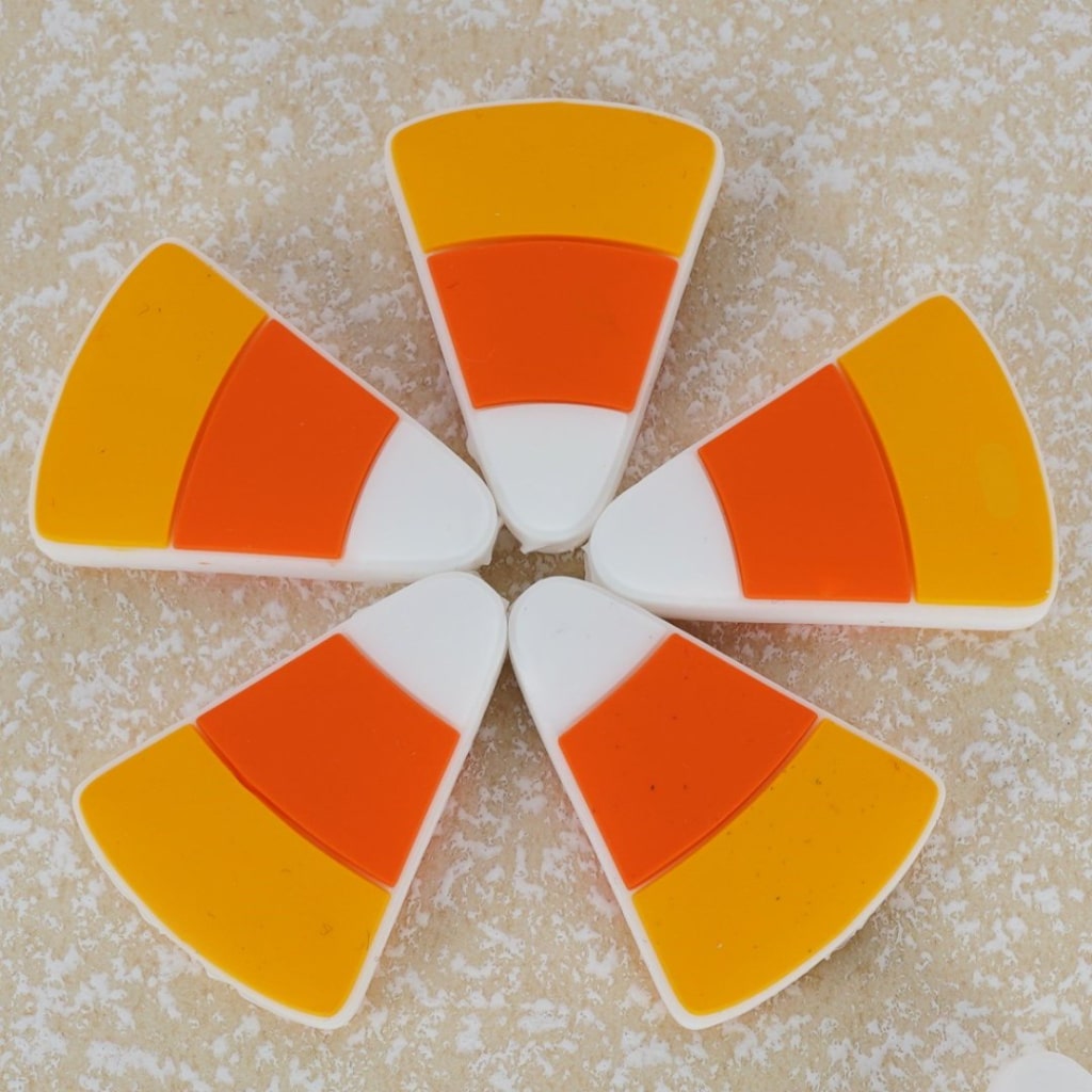 Yummy Candy Corn Sweet Silicone Focal Beads