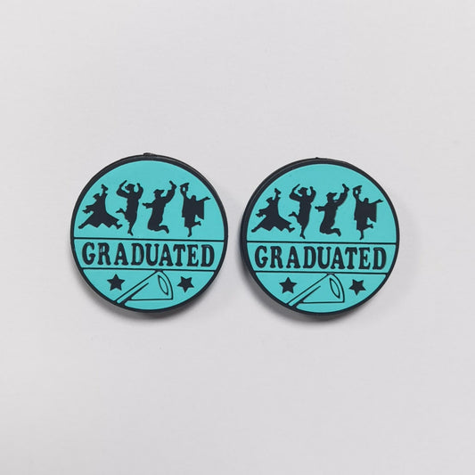 Round Graduated School Silicone Focal Beads