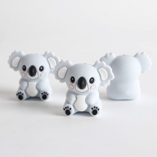 3D Cute Koala Silicone Focal Beads Random Mix