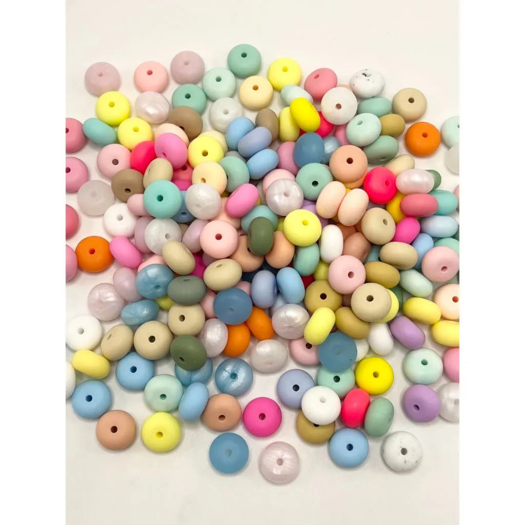 Silicone Wheel Beads Abacus Beads，14mm