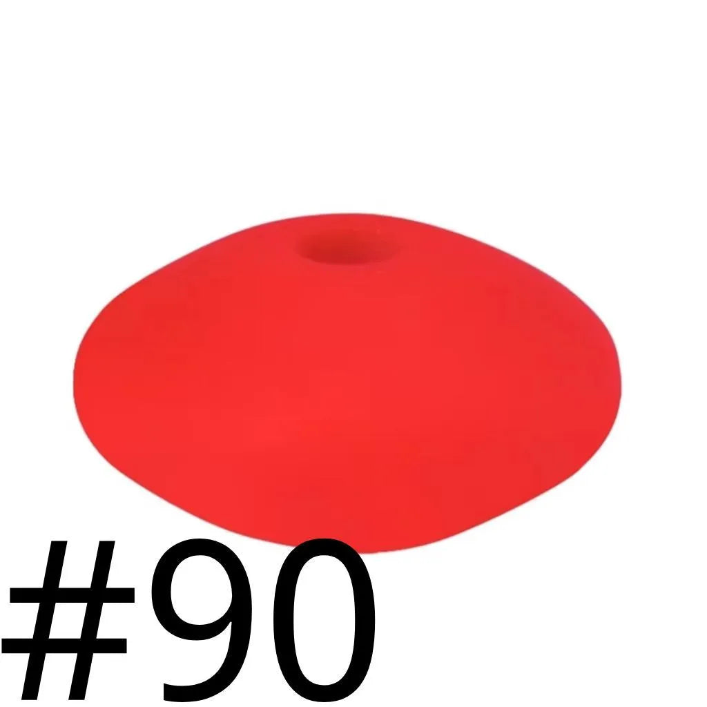Silicone Lentil Beads Spacers 12mm