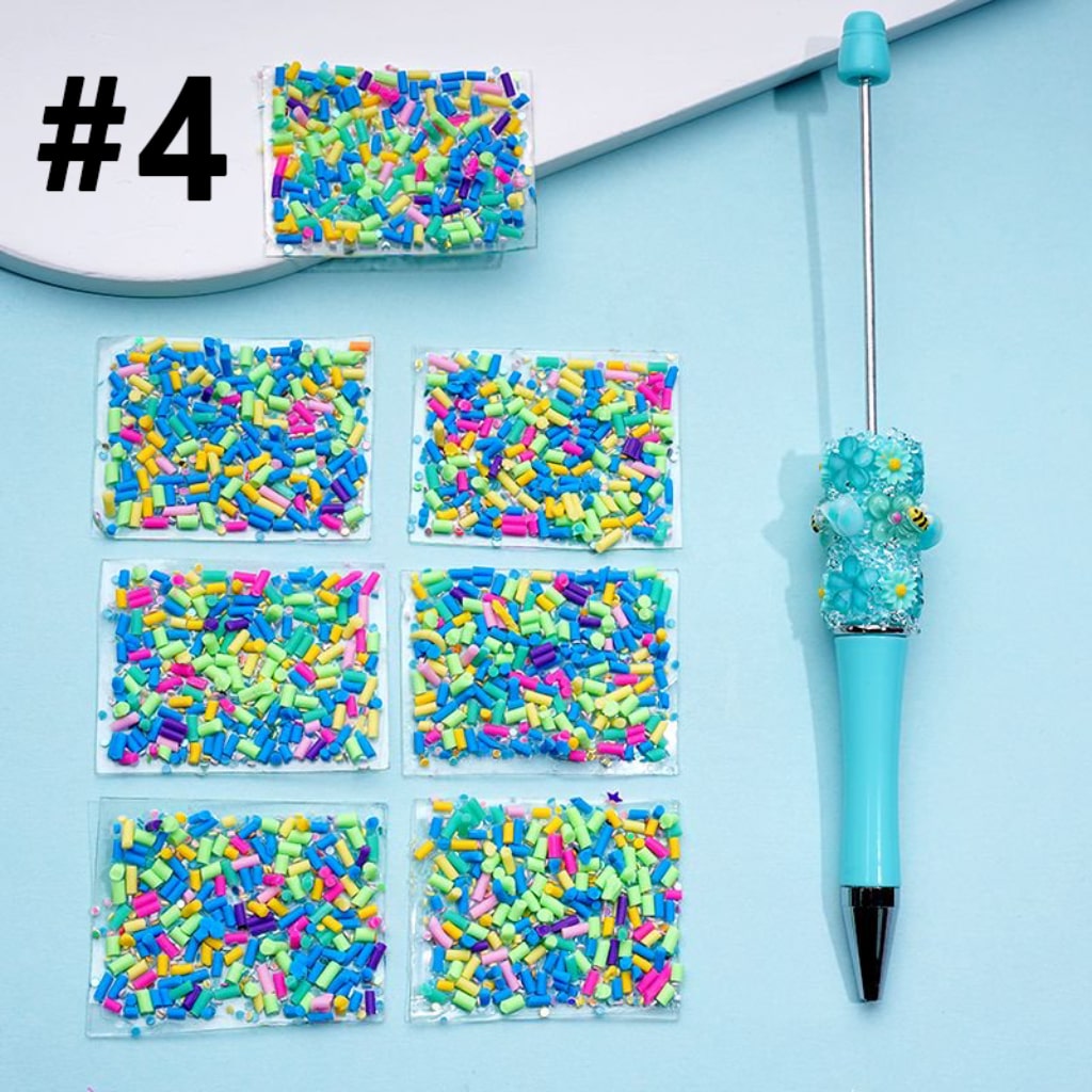 Wraps Tapes DIY Bling Bling with Colorful Mini Sticks for Pen, 78 Small Pieces in 1 Sheet, Please Read the Description