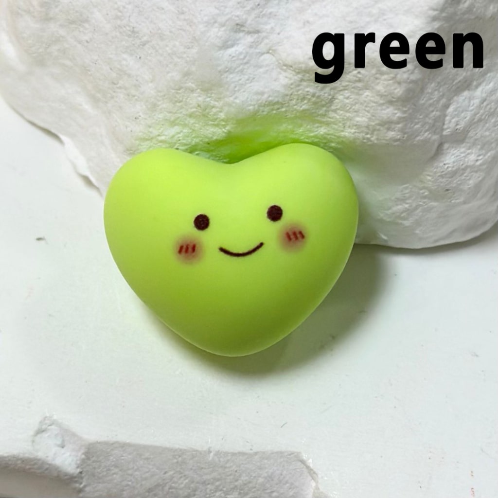 Solid Color Smile Face Heart Acrylic Beads, Around 23*19MM
