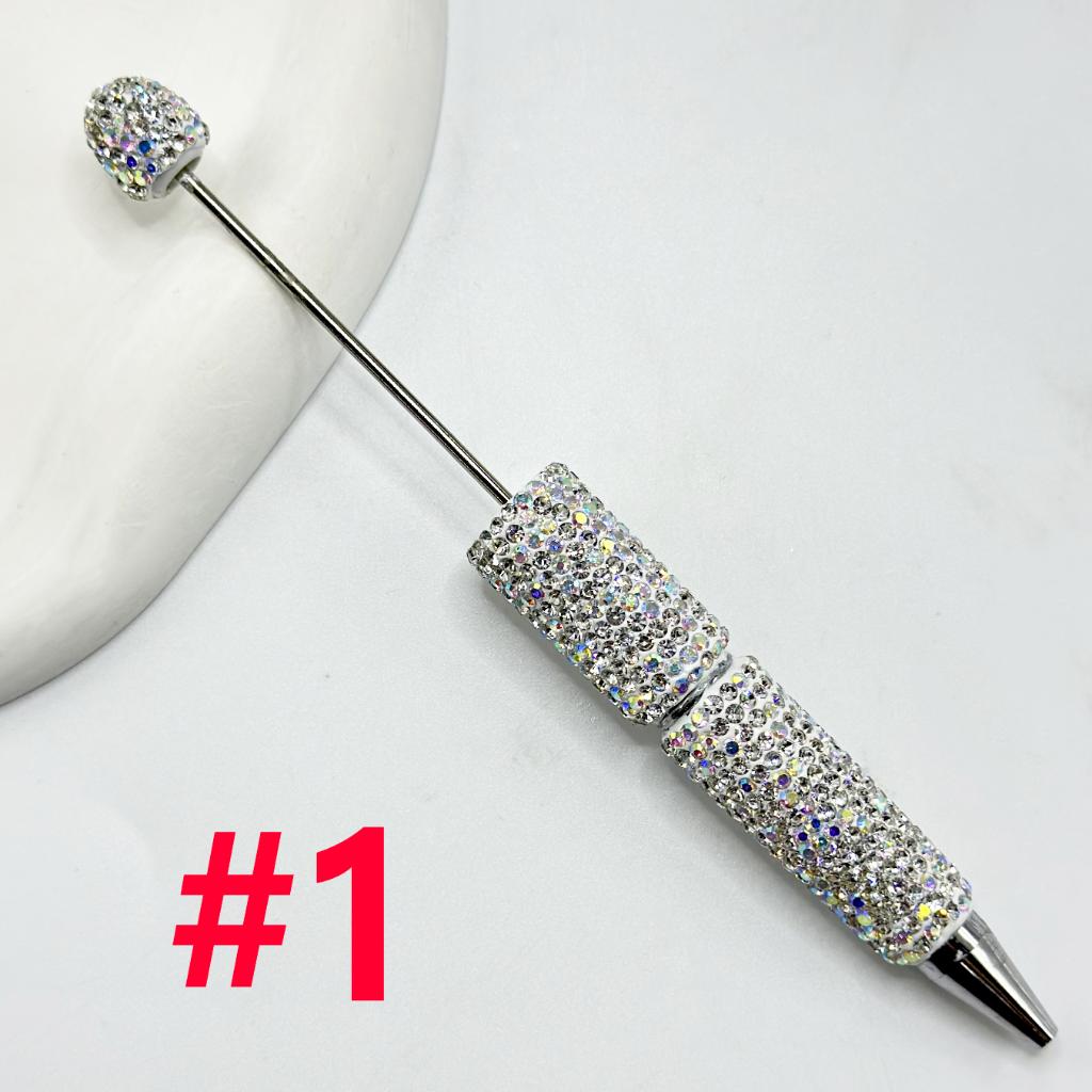 Beadable Rhinestones Pen, Bling Bling Style Fancy Beaded Pens