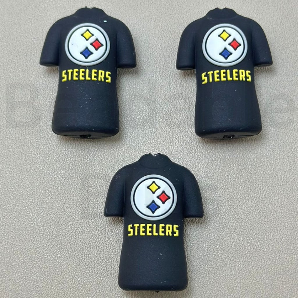 Jersey Uniform Kansas Chie Dallas Cowbo San Francisco 49e Denver Bronc USA America Football Team Shirt New Orleans Sain Chicago Bea Las Vegas Raide Detroit Lio Buffalo Bil Green Bay Packe Georgia Bulldo Pittsburgh Steele Silicone Focal Beads