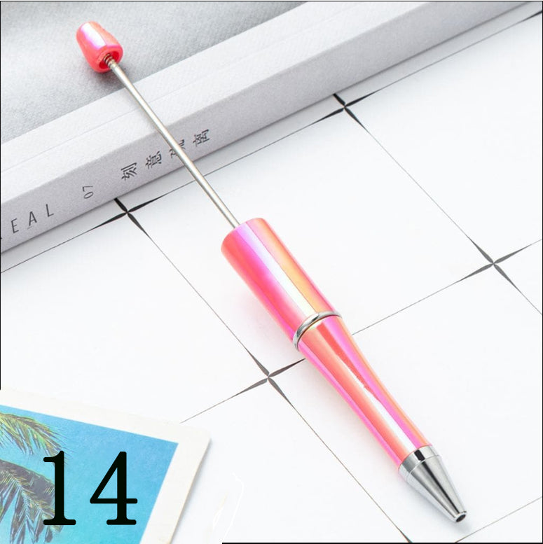 Beadable Pens with UV Coating - Beaded Pens UV Finish