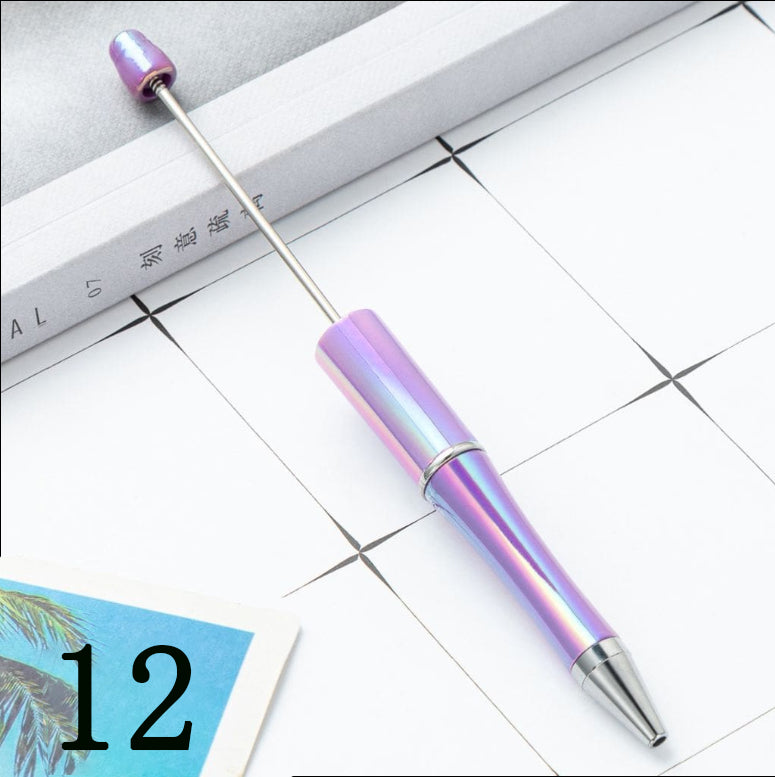 Beadable Pens with UV Coating - Beaded Pens UV Finish