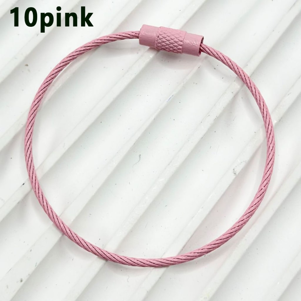 Beadable Metal Keychain Ring Loop in Solid Color, 1.5*150MM