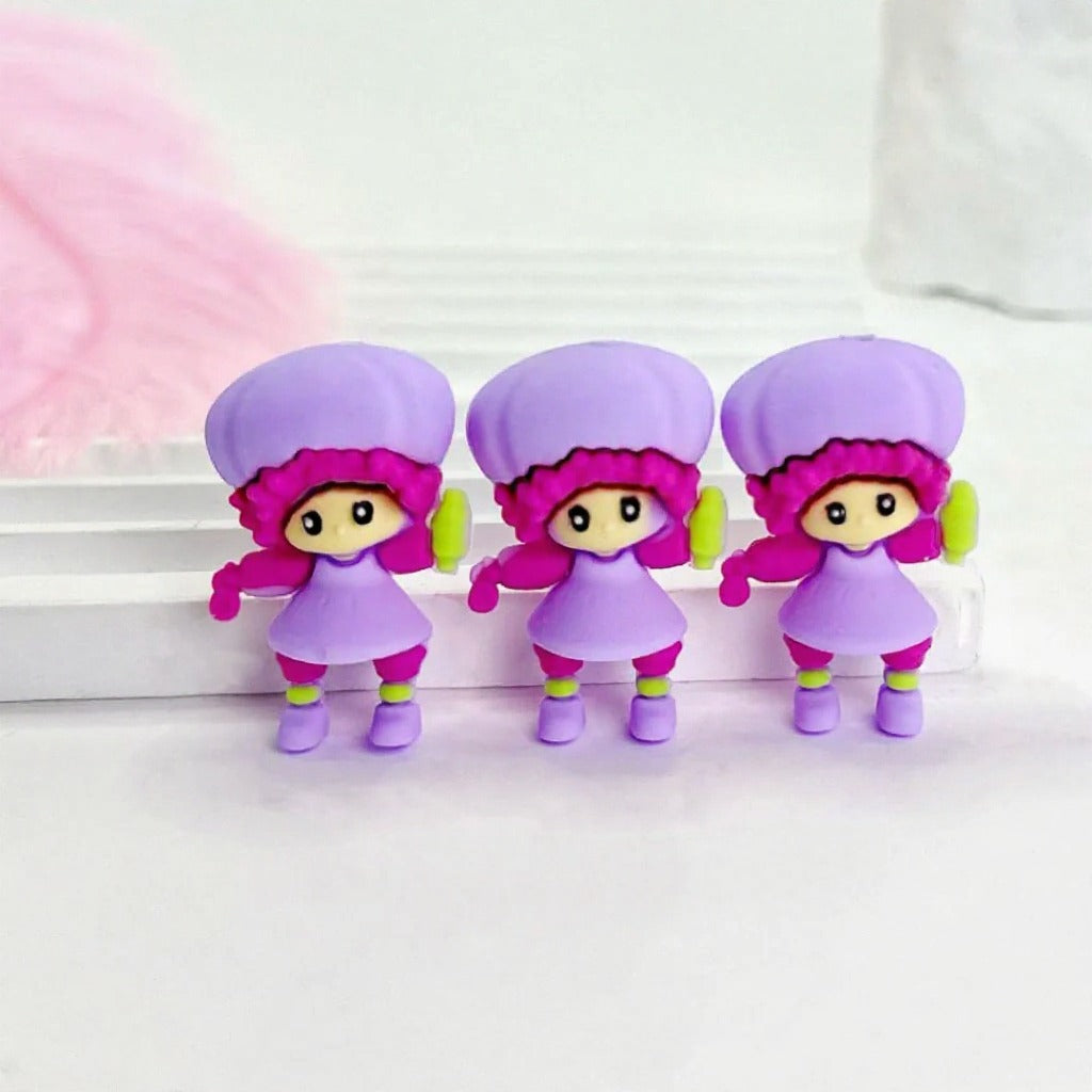 3D Cute Strawberry Shortcak Mini Cartoon Silicone Focal Beads