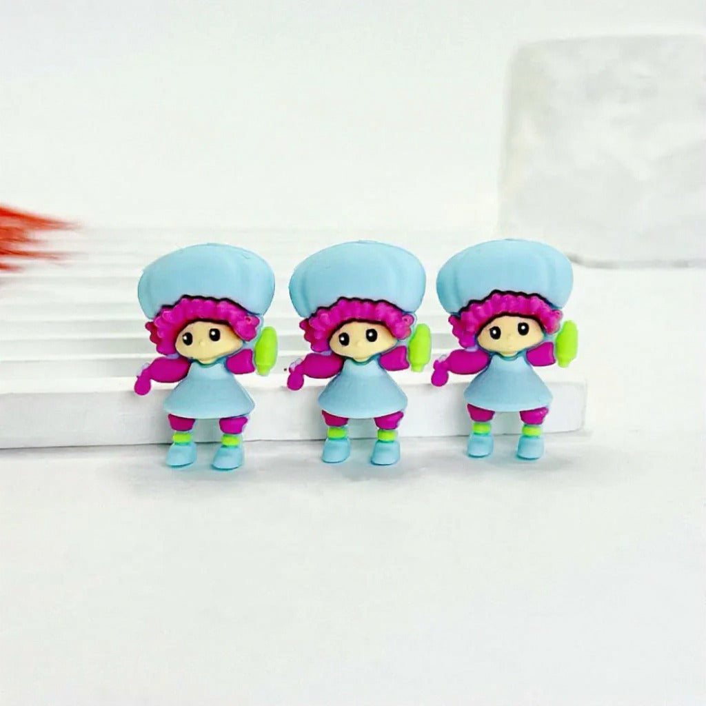3D Cute Strawberry Shortcak Mini Cartoon Silicone Focal Beads