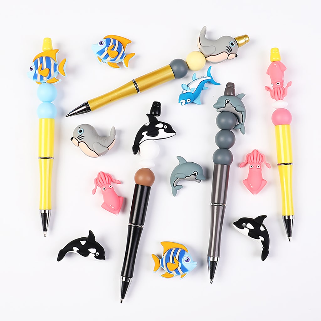 3D Cute Marine Sea Ocean Organism Animal Series Silicone Focal Beads