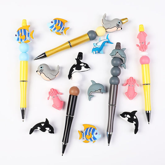 3D Cute Marine Sea Ocean Organism Animal Series Silicone Focal Beads
