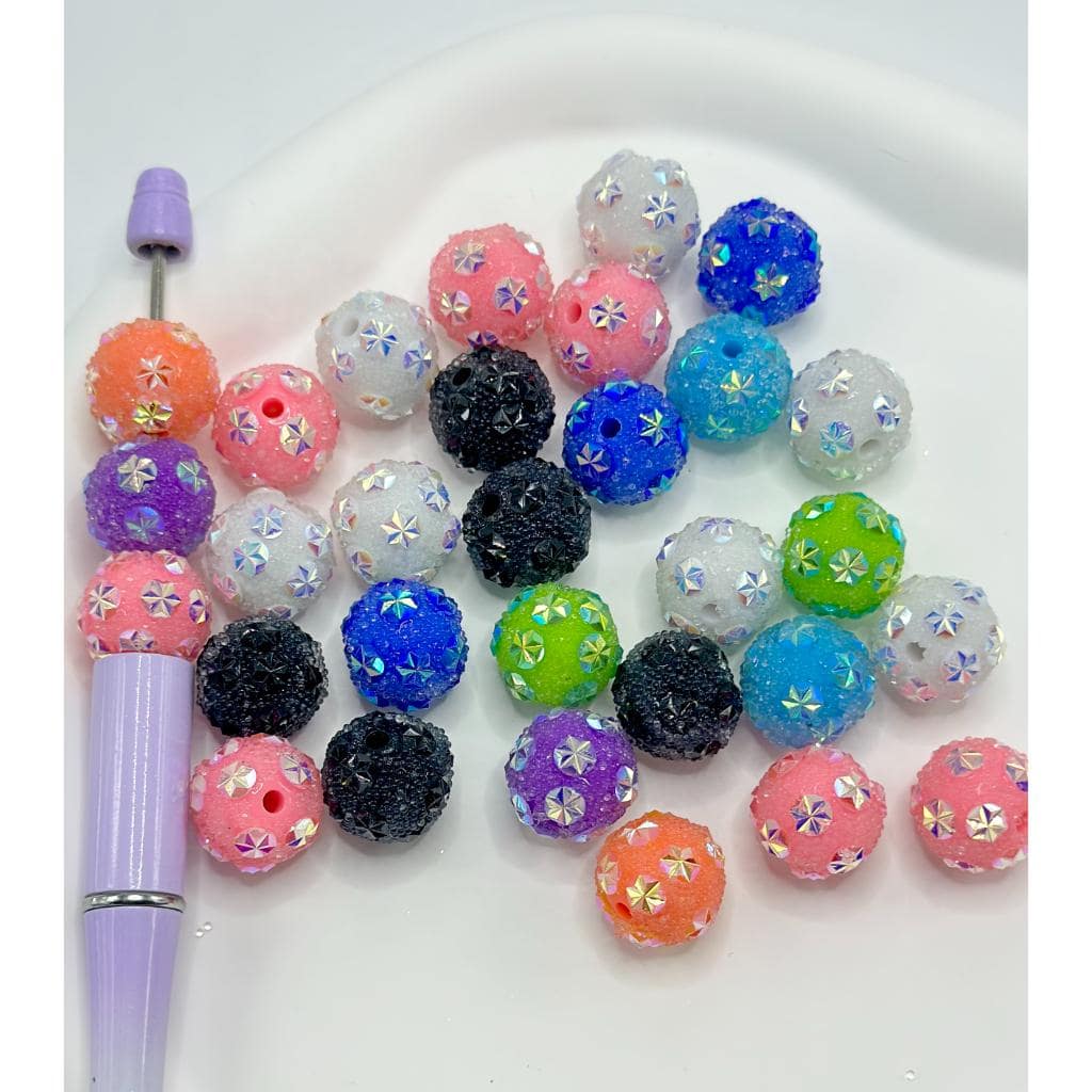 Colorful Starry Sparkling Rhinestone Beads Sugar Beads