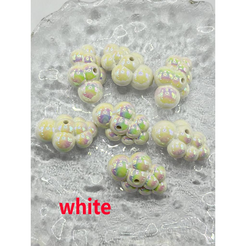 Clouds Shape All Color Acrylic Beads, 32mm