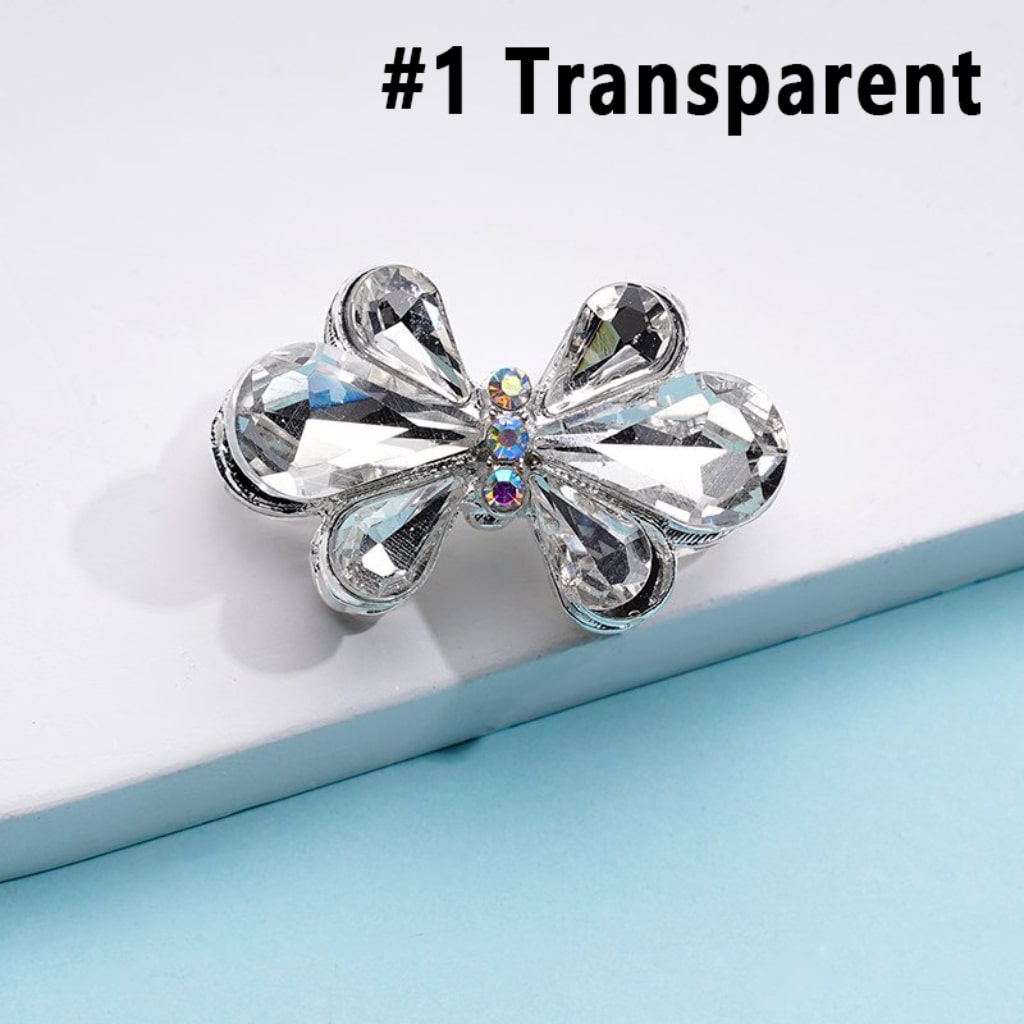 Delicate Fancy Silver Alloy Bowknot Flower with Colorful & AB Rhinestones Beads, Around 28*18MM