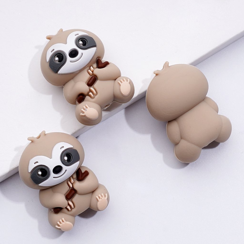 3D Silicone Focal Beads – Playful Puppy, Mischievous Wolf Design