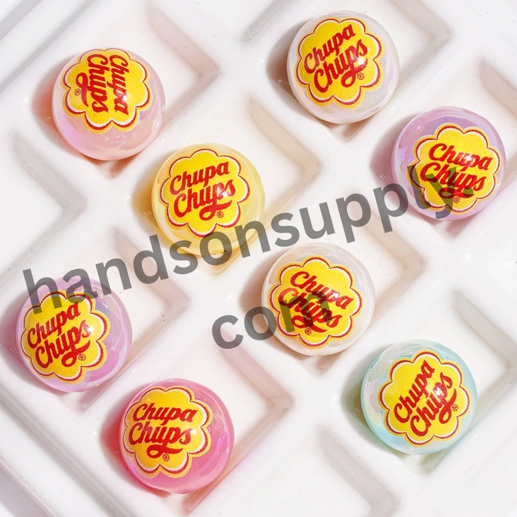 Jelly Color Candy Series Acrylic Beads for Bracelets, 16mm, Random Mix