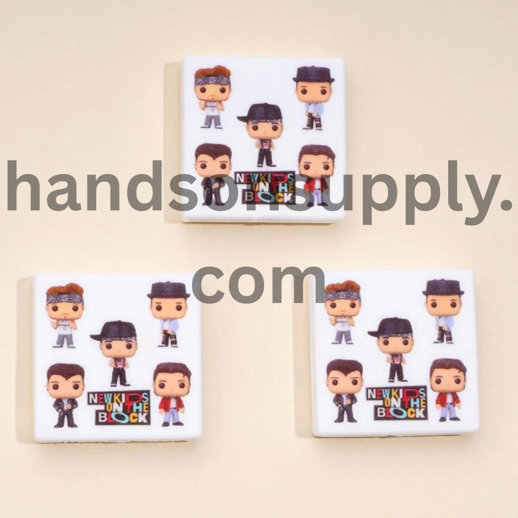 New Kids on the Bloc Music Band Silicone Focal Beads