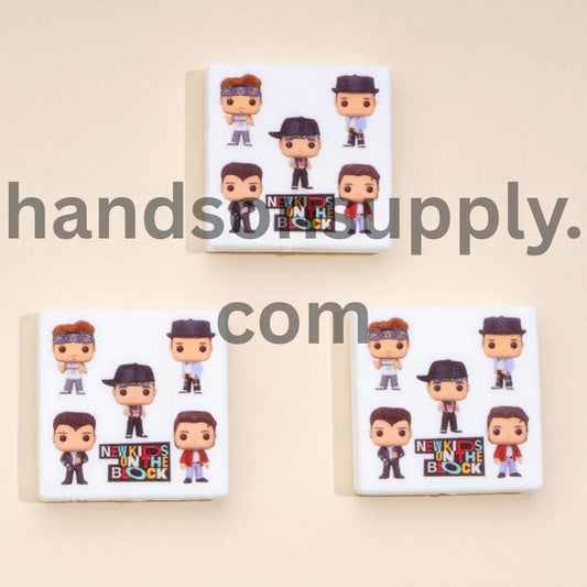 New Kids on the Bloc Music Band Silicone Focal Beads