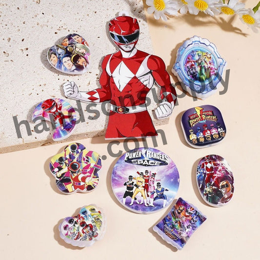 Superhero Warrior Theme Acrylic Beads for Pendants Various Shapes Random Mix
