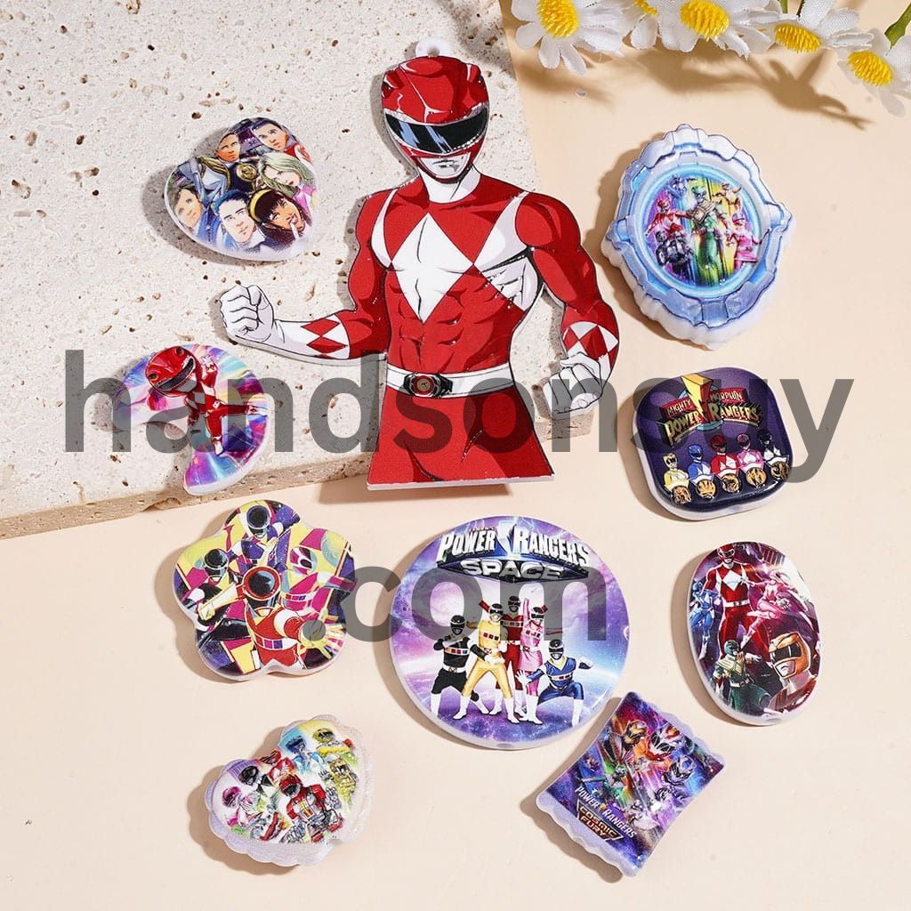 Superhero Warrior Theme Acrylic Beads for Pendants Various Shapes Random Mix