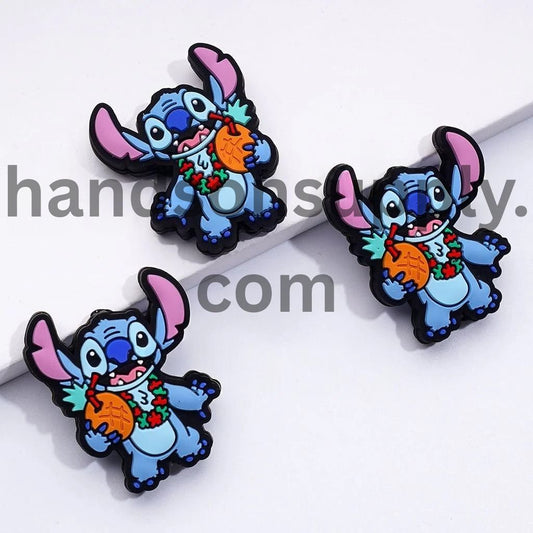 Blue Cute Garland Astro Munchkin Drinks Pineapple Juice Summer Silicone Focal Beads