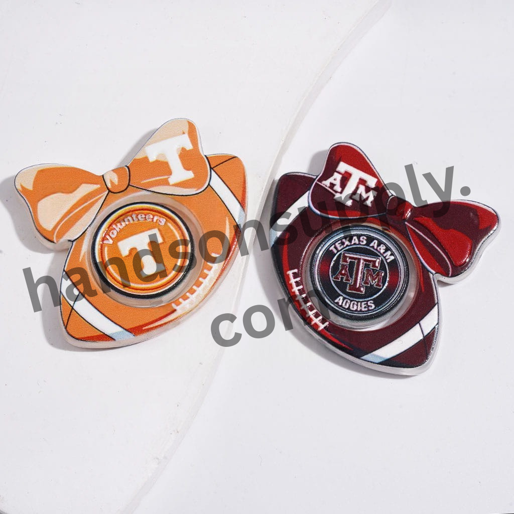 American College Team Logo Acrylic Beads Collection Set, Please Read Description