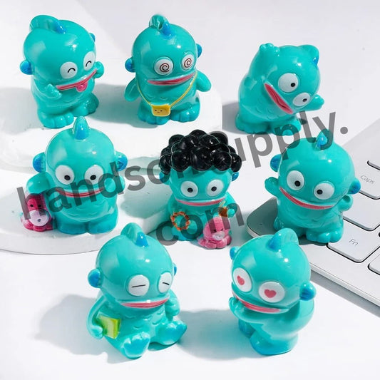 Teal Quirky Fish Character Series Acrylic Figurines for Beadable Pens & Pen Toppers, Assorted Designs