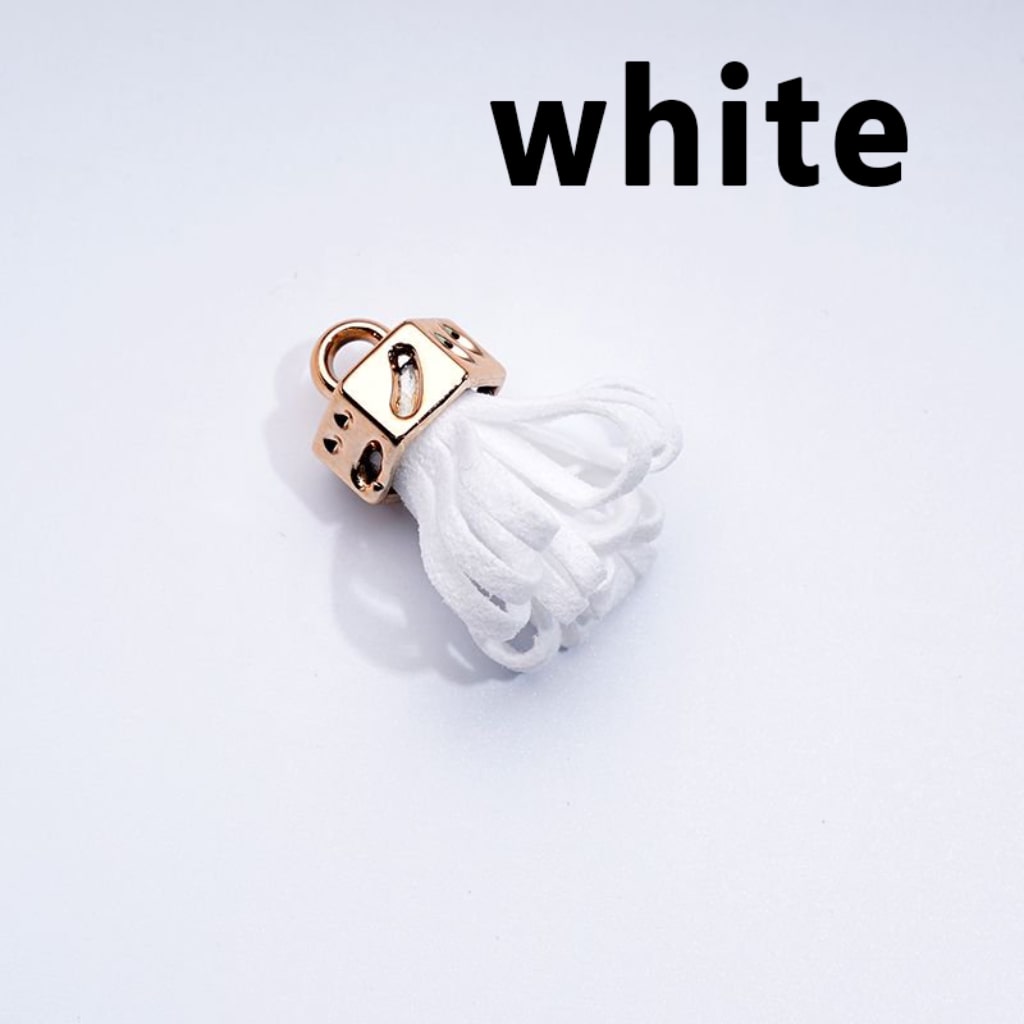 Mini Cute Solid Color Tassels with Rings for Jewelry Accessories, 25MM