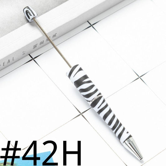 Printed Zebra Print Beadable Pens Number 42H