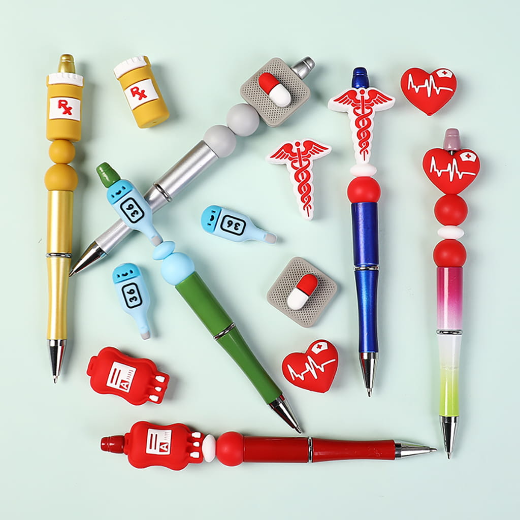 3D Medical Treatment Healthcare Theme Series Silicone Focal Beads