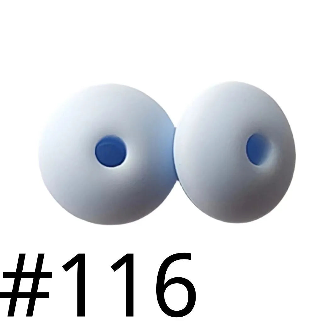 Silicone Lentil Beads Spacers 12mm
