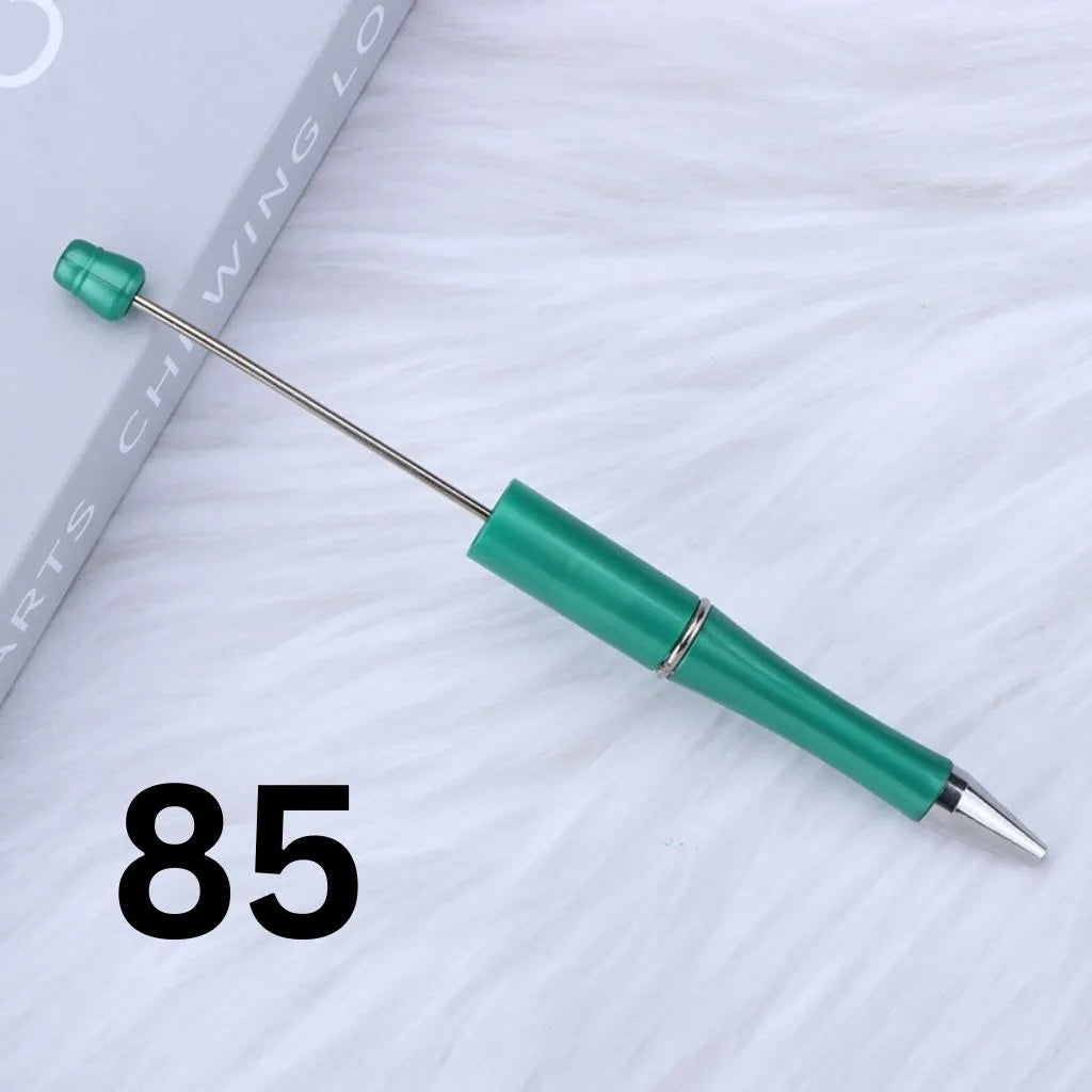 Colorful Plastic Beaded Pens in Solid, Ombre Gradient, and Neon Shades, READ THE DESCRIPTION