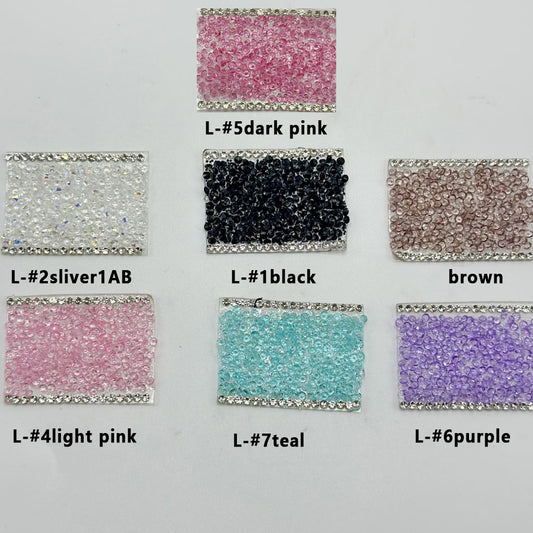 Clear Rhinestone Chain for Pen with DIY Sugar Wrap, Around 40*28MM, 78Pieces in 1 Sheet