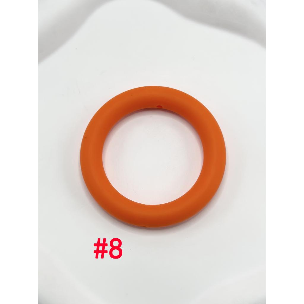 Ring Frame Bead Circle Soft Silicone  Car Hanger Charm Loop 65mm