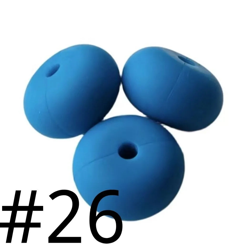 Silicone Wheel Beads  14mm